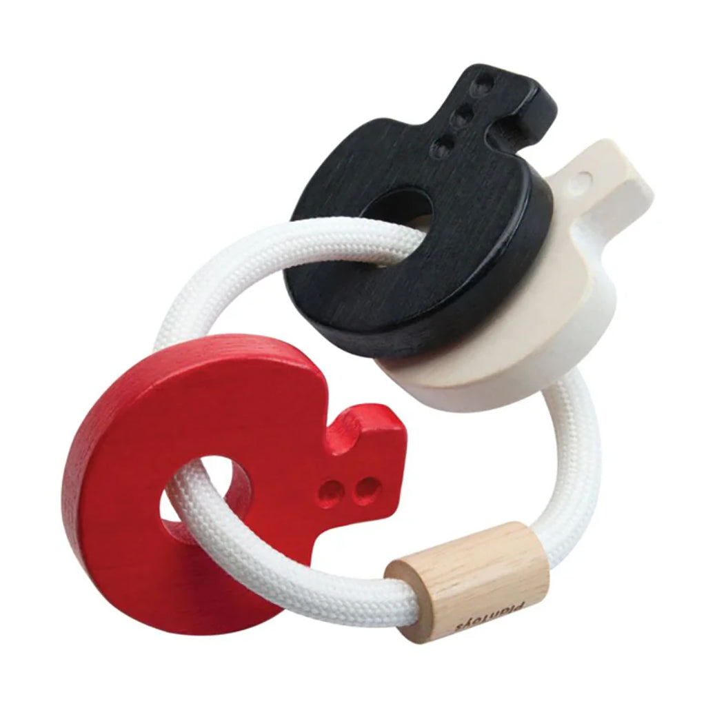 Plan Toys Baby Key Rattle High Contrast