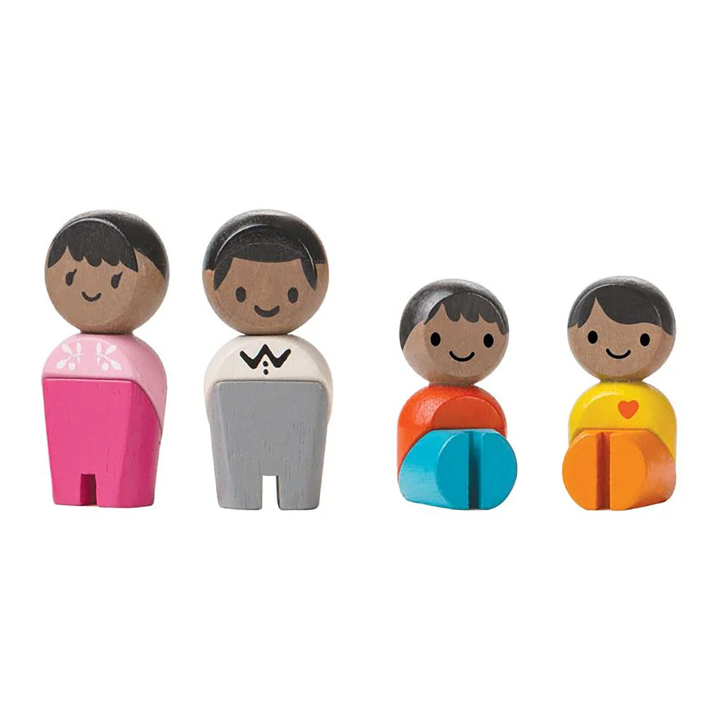 Plan Toys Dollhouse Family Dark Skin Tone