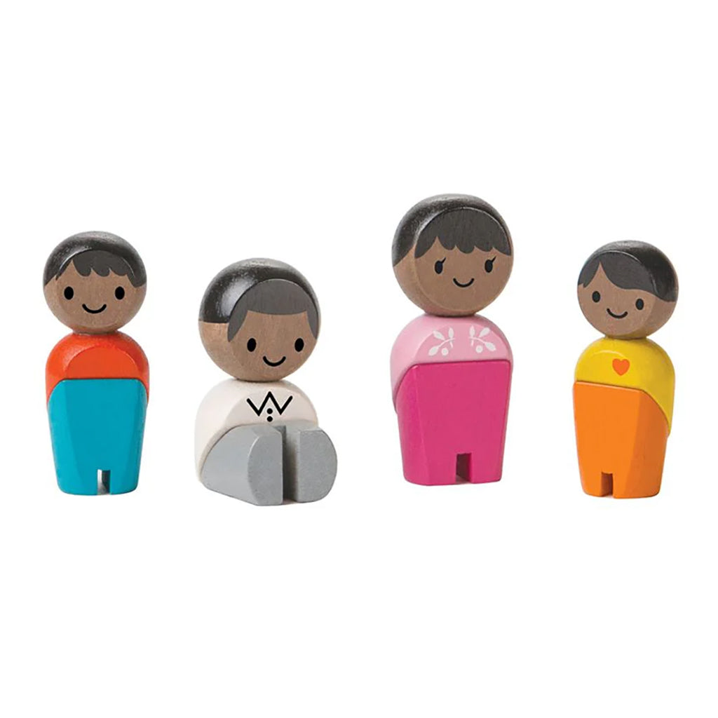 Plan Toys Dollhouse Family Dark Skin Tone