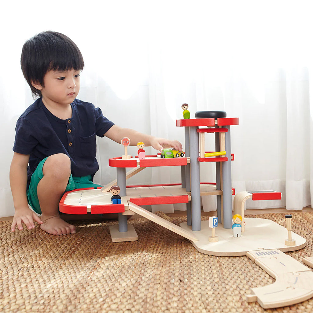 Plan Toys Parking Garage Set