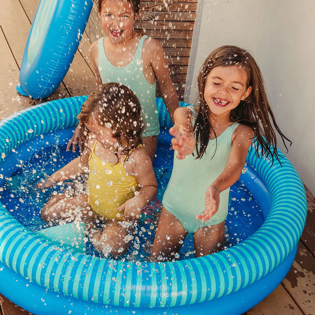 Quut Dippy 120cm Inflatable Pool Ocean Road Blue