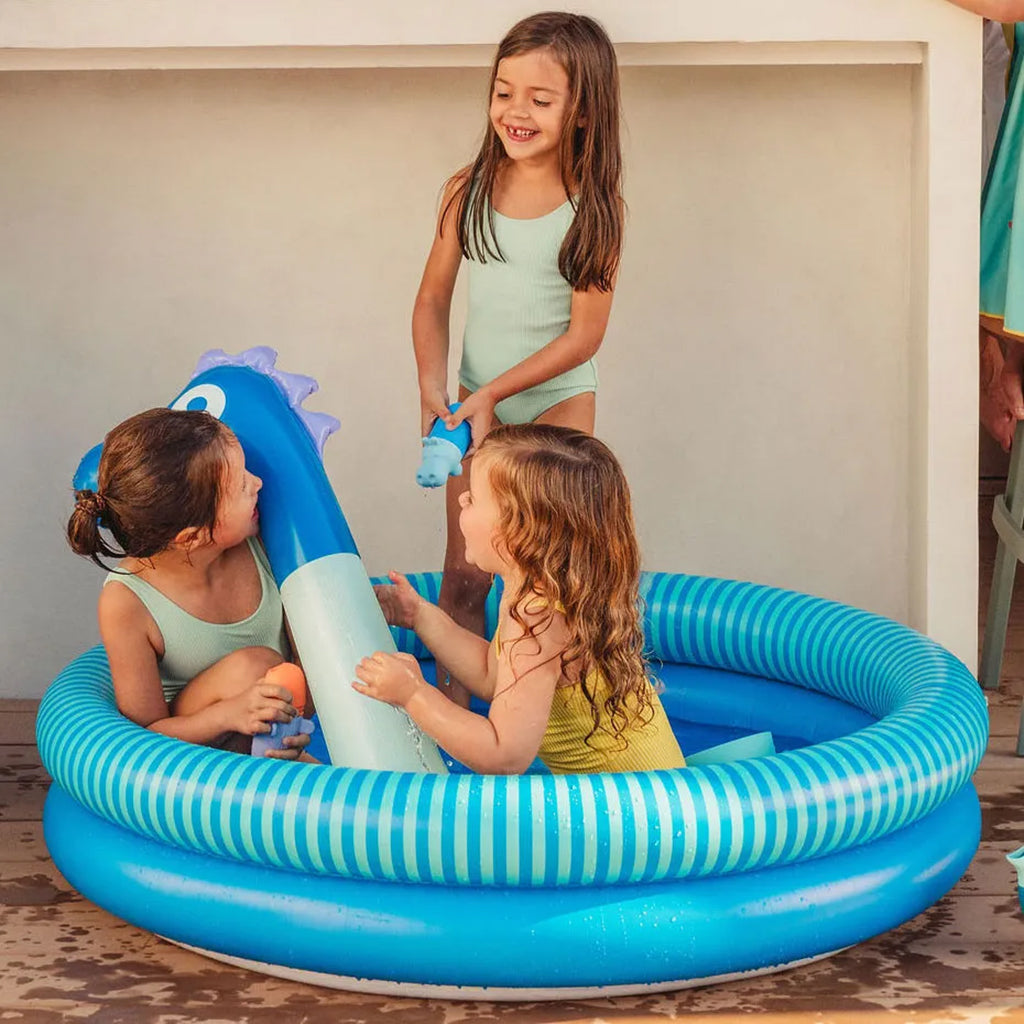 Quut Dippy 120cm Inflatable Pool Ocean Road Blue
