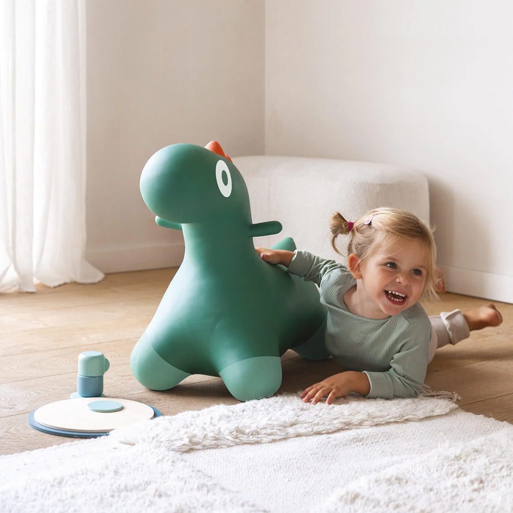 Quut Hoppi Bouncing Dino Garden Green