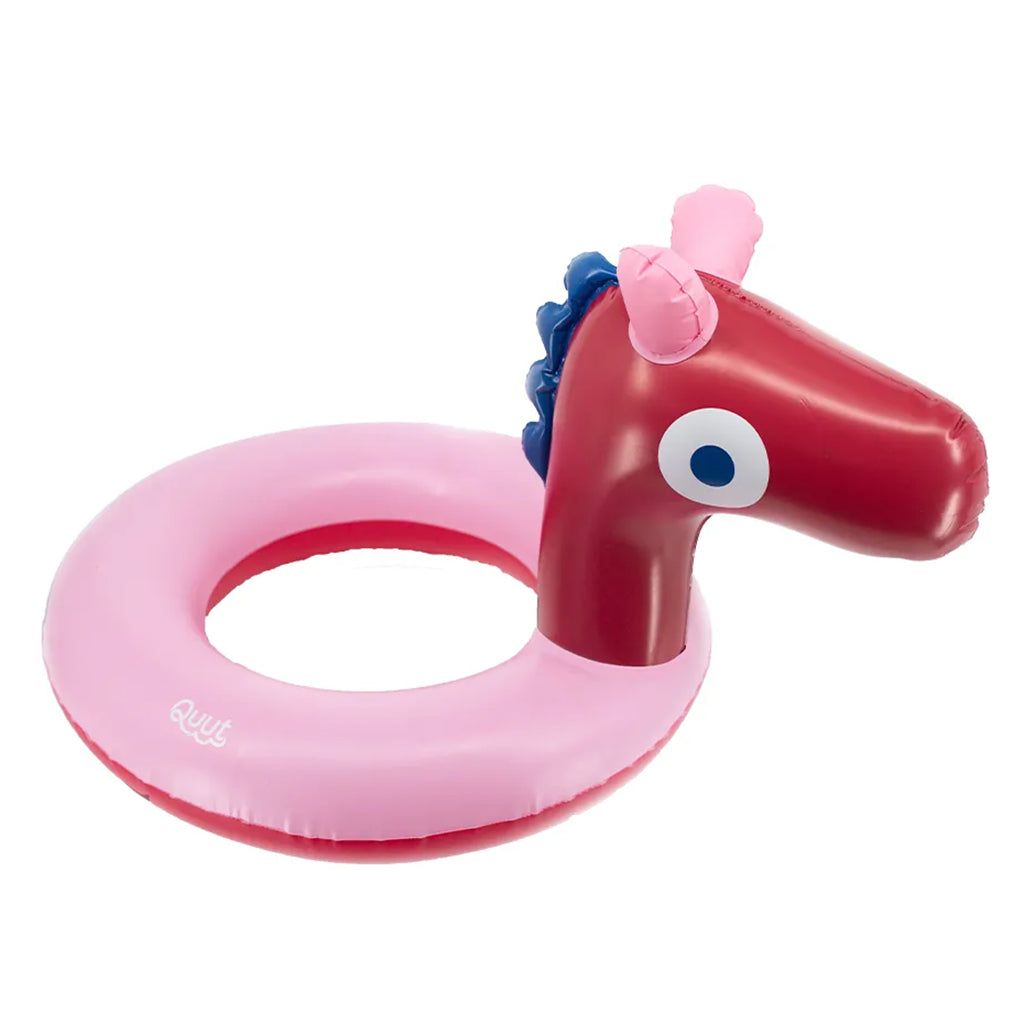 Quut Inflatable Swim Ring Horse Pink