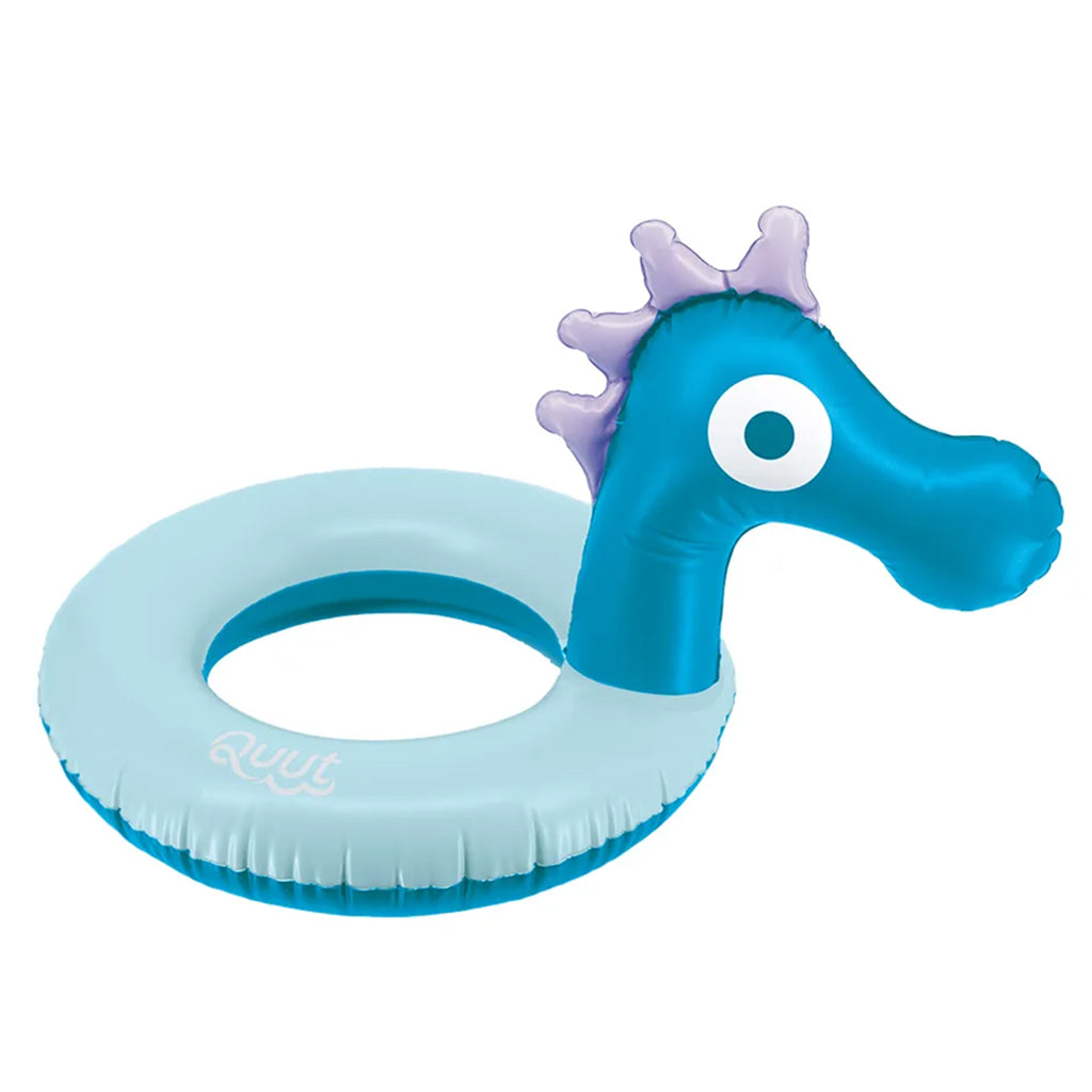 Quut Inflatable Swim Ring Seahorse Blue