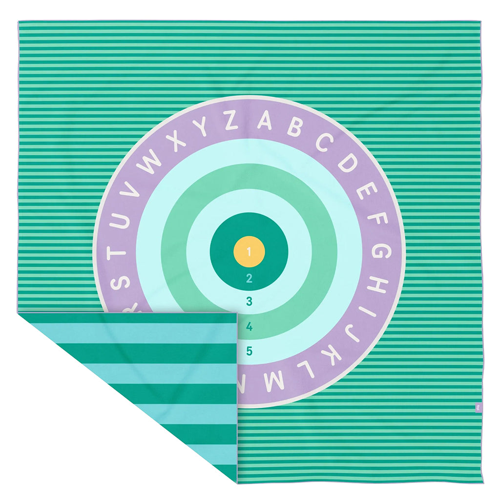 Quut Play Towel Large Square Alphabet Bullseye