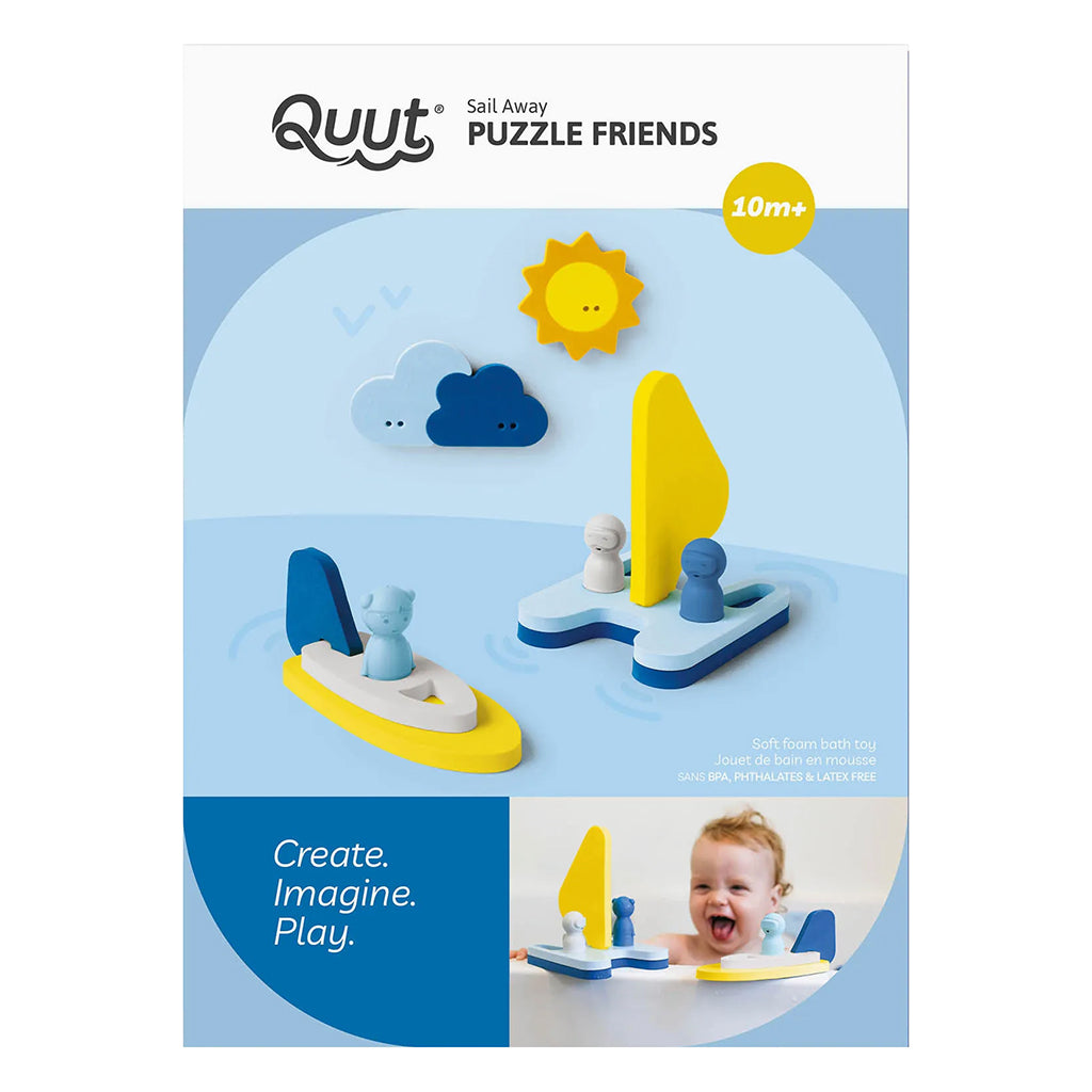 Quut Puzzle Friends Sail Away Bath Toys