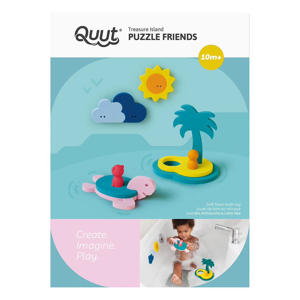 Quut Puzzle Friends Treasure Island Bath Toys