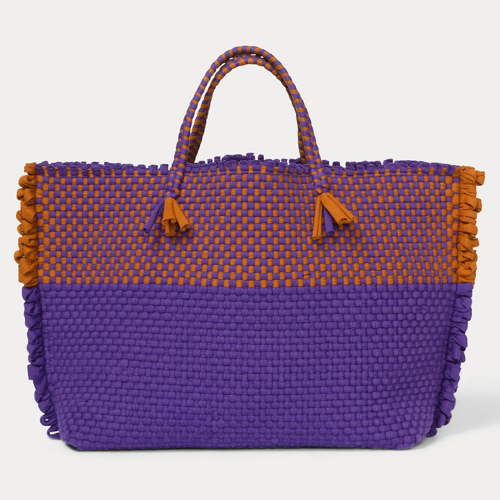 Rachel Comey Cadiz Tote Bag Purple And Brown