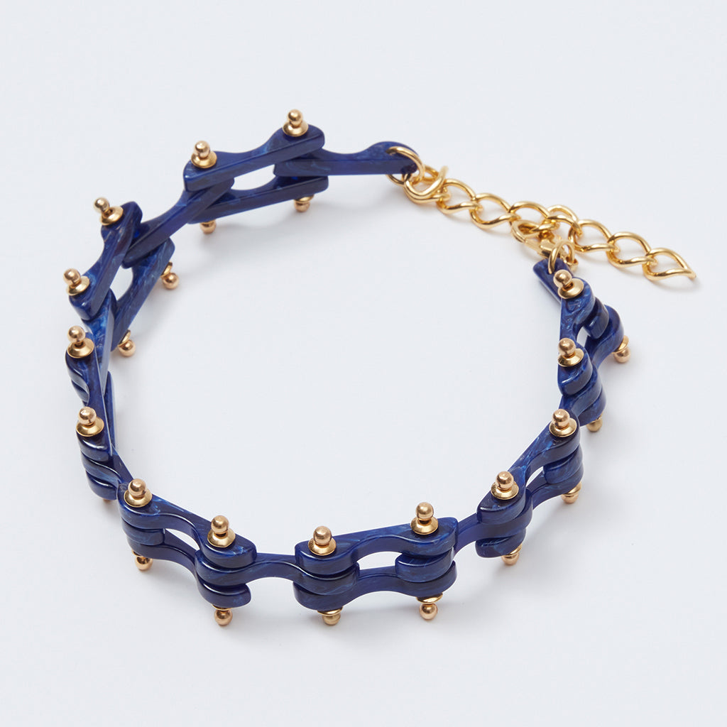 Rachel Comey Bedford Choker Necklace Lapis Blue