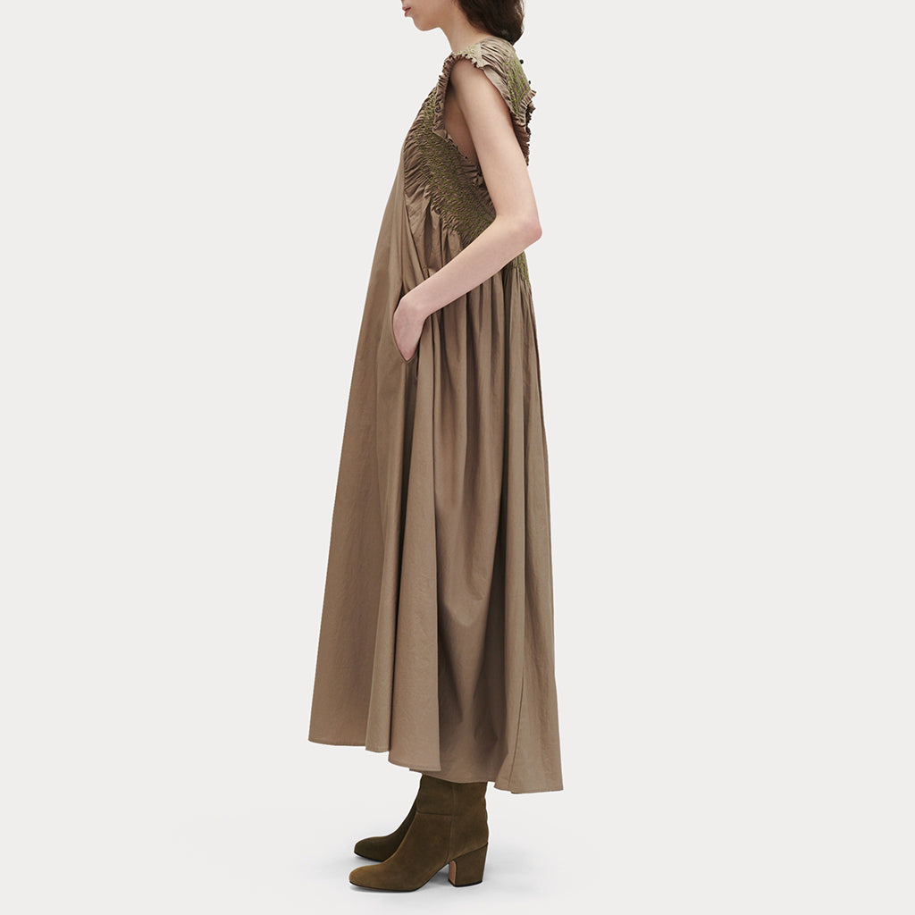 Rachel Comey Woman Adira Dress Taupe Brown