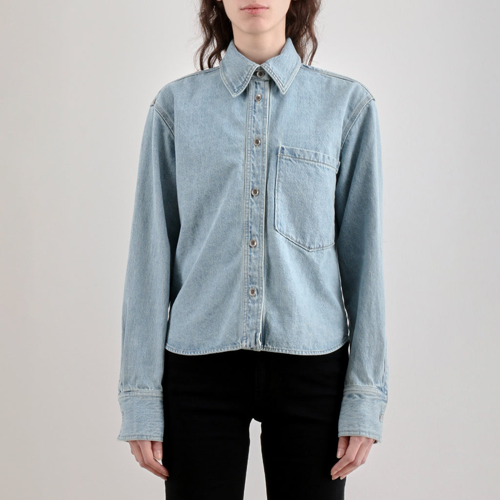 Rachel Comey Woman Riera Shirt Celeste Blue Denim