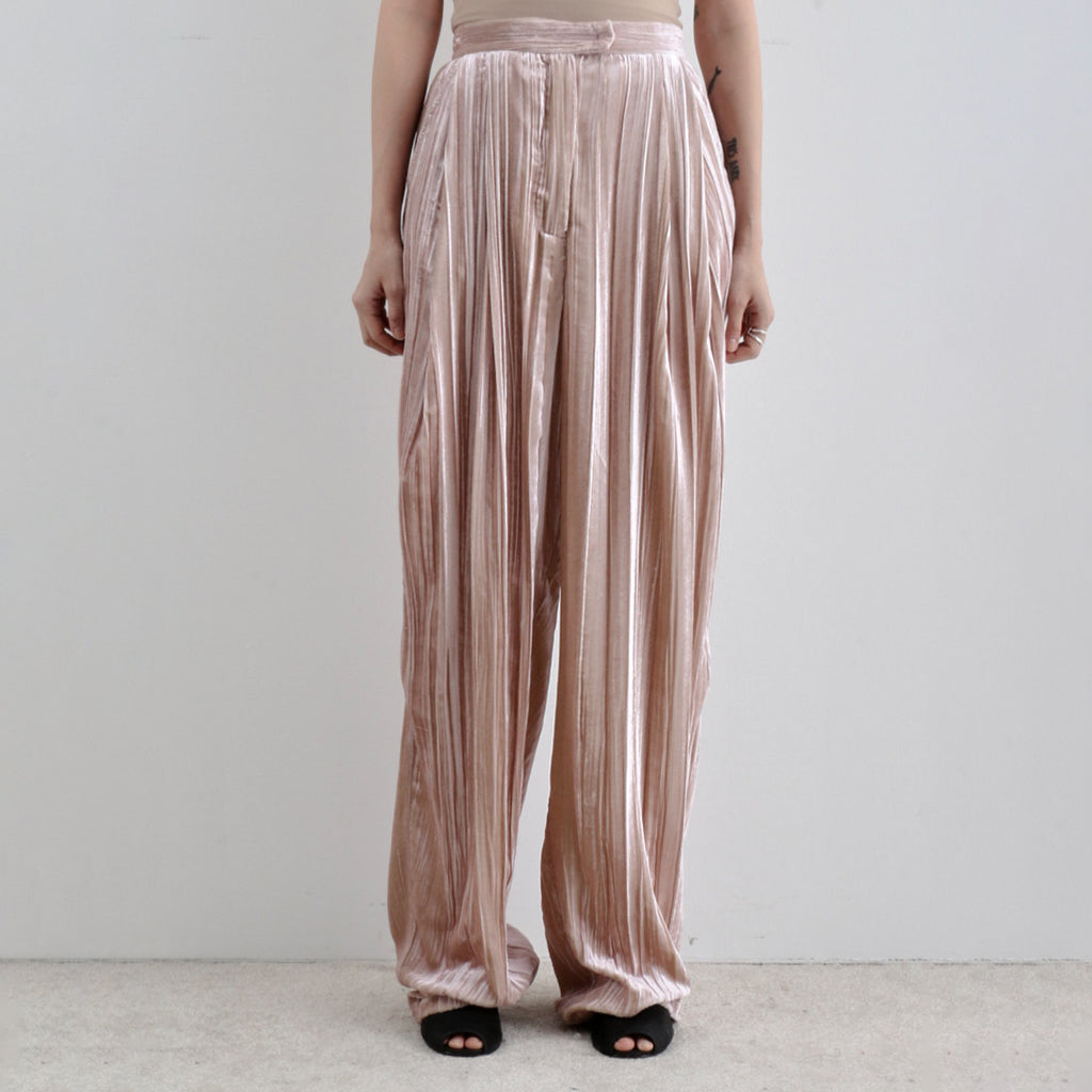 Rachel Comey Woman Sheen Pants Velvet Silk Blush Pink