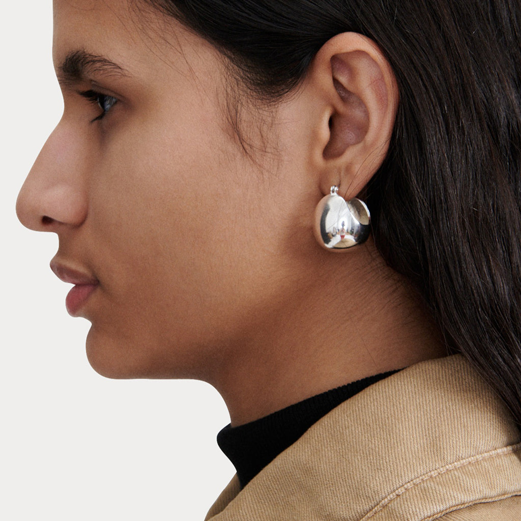 Rachel Comey Woman Keel Hoop Earrings Silver