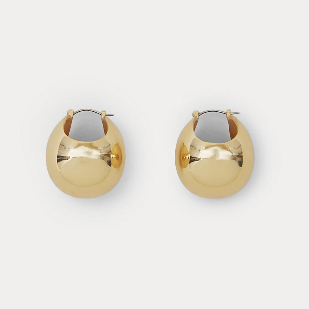 Rachel Comey Woman Large Keel Hoop Earrings Gold