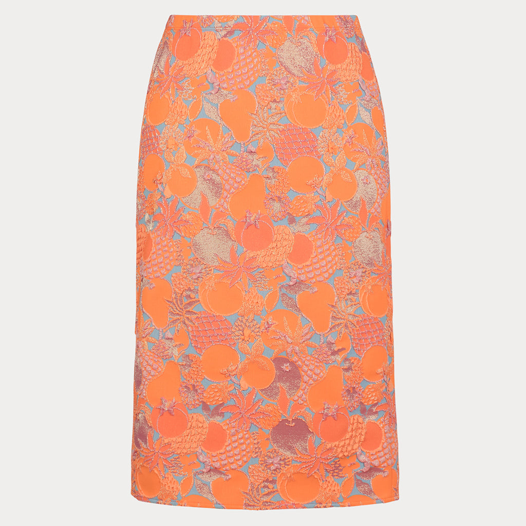 Rachel Comey Woman Baldera Skirt Pamona Jacquard Orange
