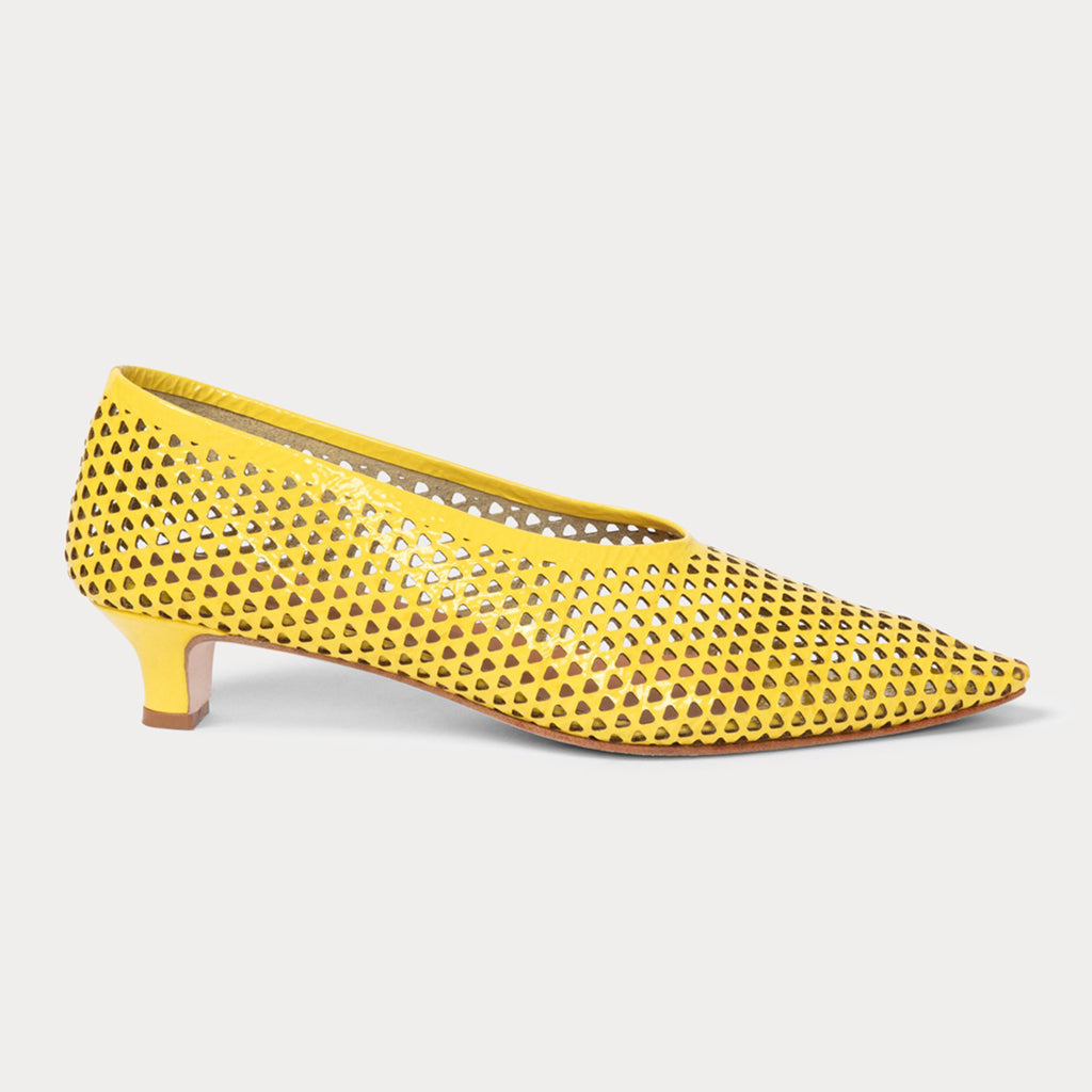 Rachel Comey Woman Clemmie Kitten S-Punch Shoe Banana Yellow