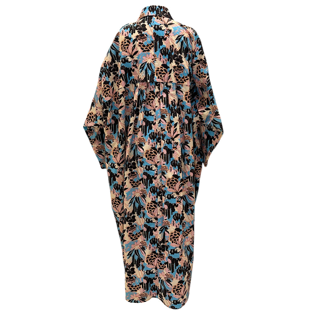 Rachel Comey Woman Naz Dress Blue Floral Print