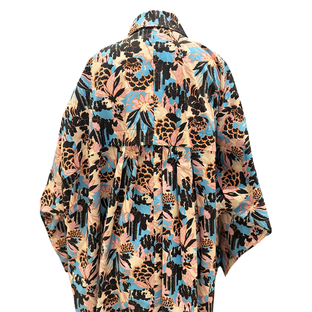 Rachel Comey Woman Naz Dress Blue Floral Print