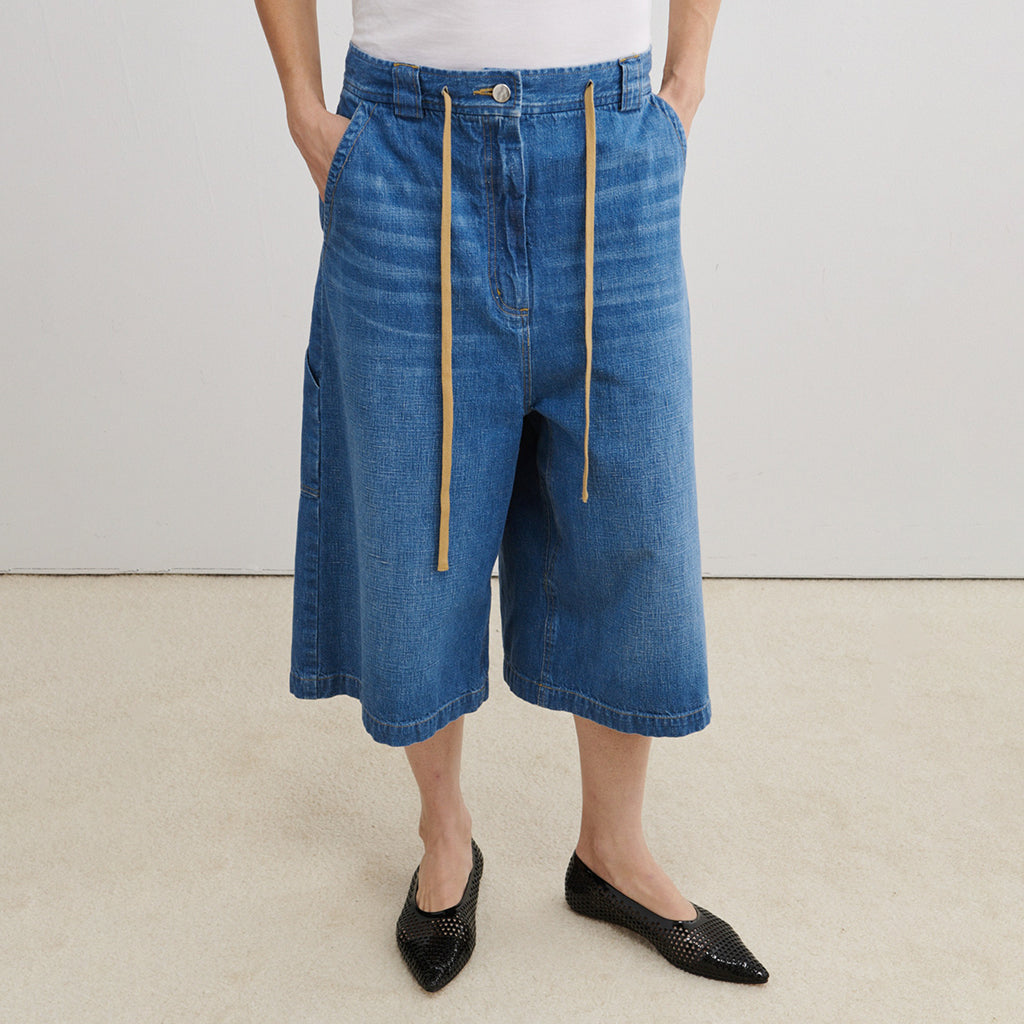Rachel Comey Woman Raz Culottes Indigo Blue Denim