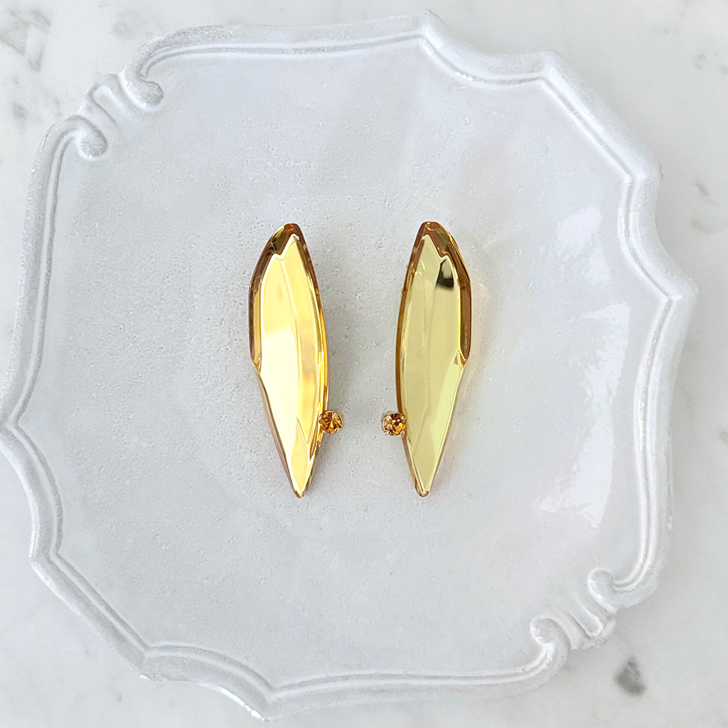 Rachel Comey Shale Gem Earrings Citron Yellow