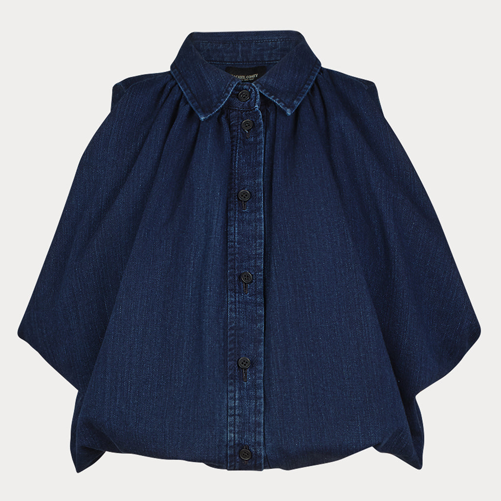 Rachel Comey Woman Calma Blouse Dennis Denim Blue Ink Wash