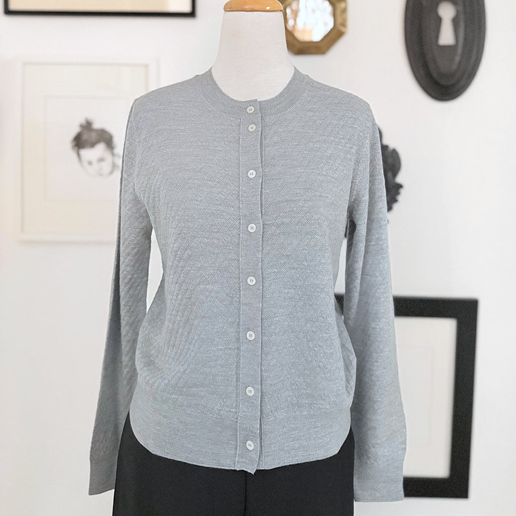 Rachel Comey Woman Matin Cardigan Steel Tin Grey