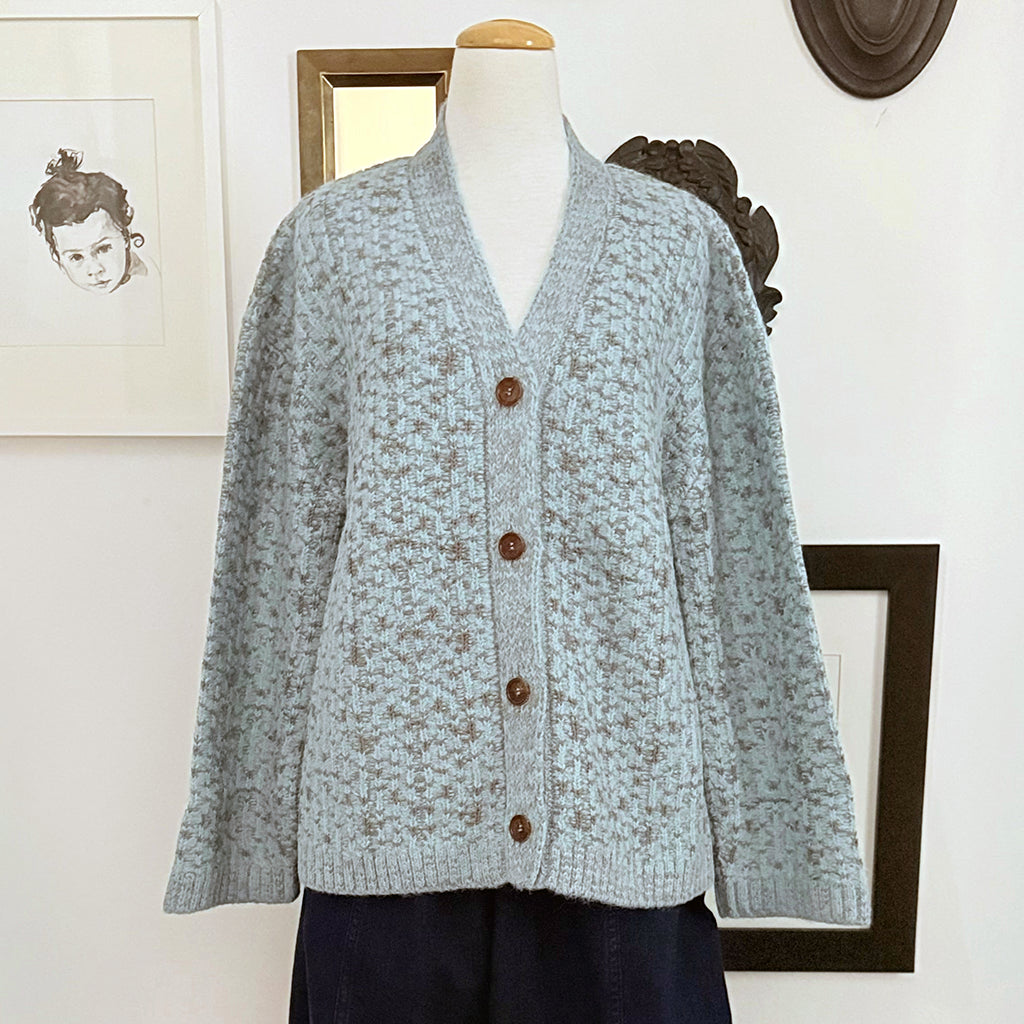 Rachel Comey Woman Hedda Cardigan Fairisle Aqua Blue