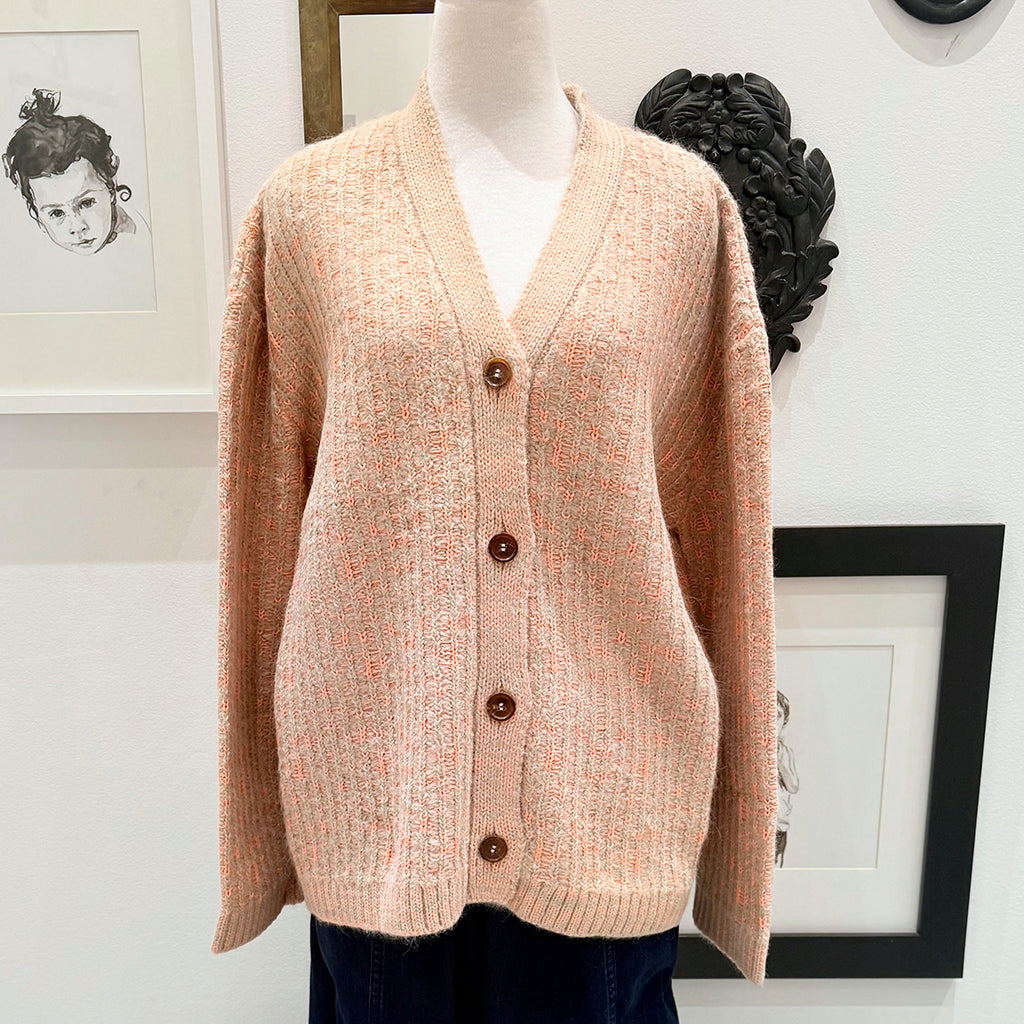 Rachel Comey Woman Hedda Cardigan Fairisle Salmon Pink