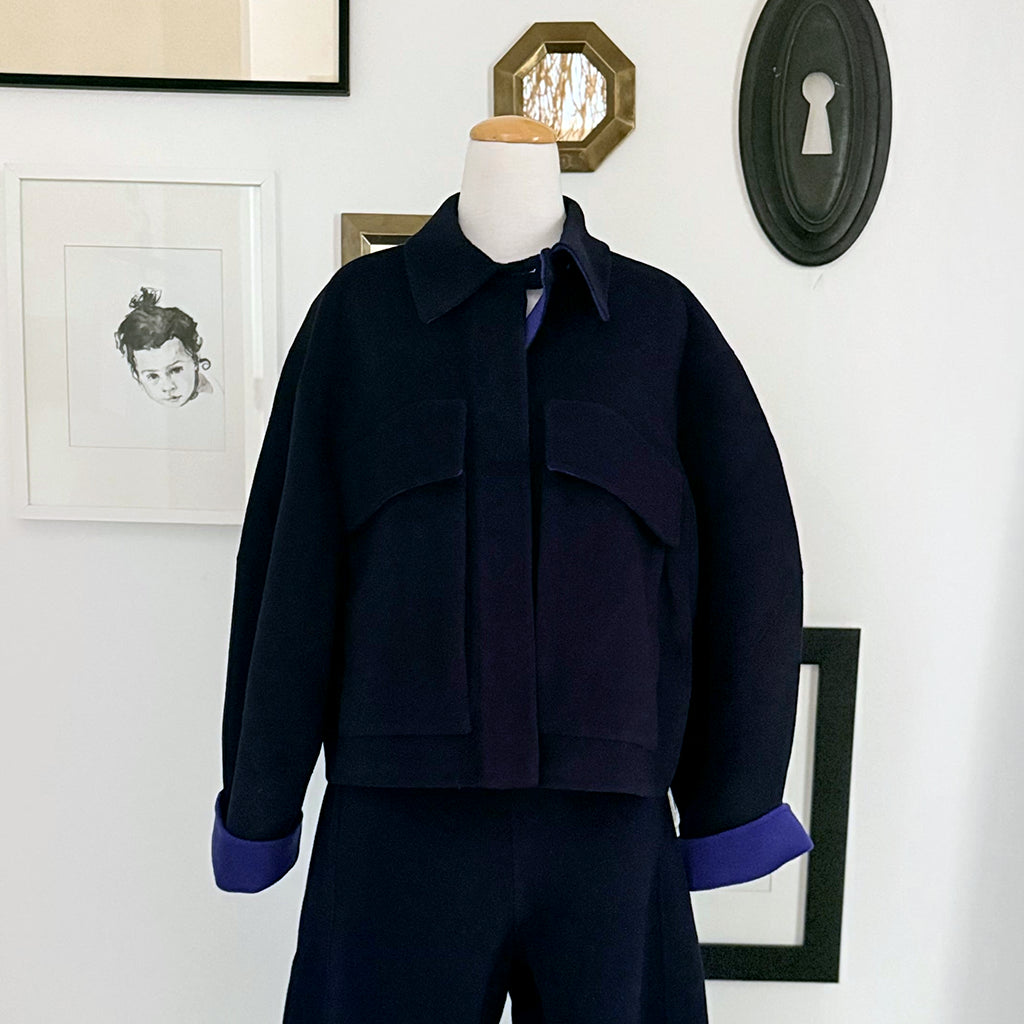 Rachel Comey Woman Site Jacket Navy Blue