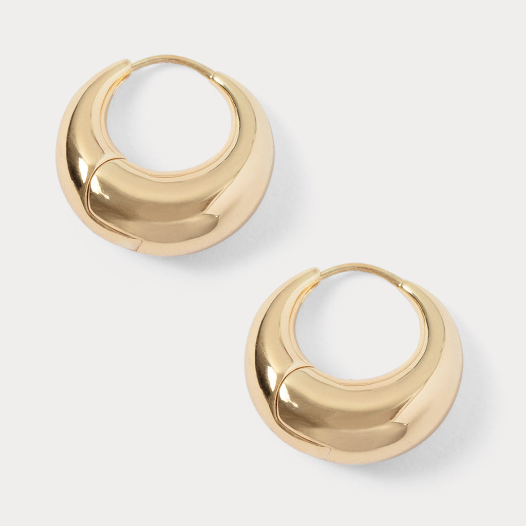 Rachel Comey Alpha Hoop Earrings Gold