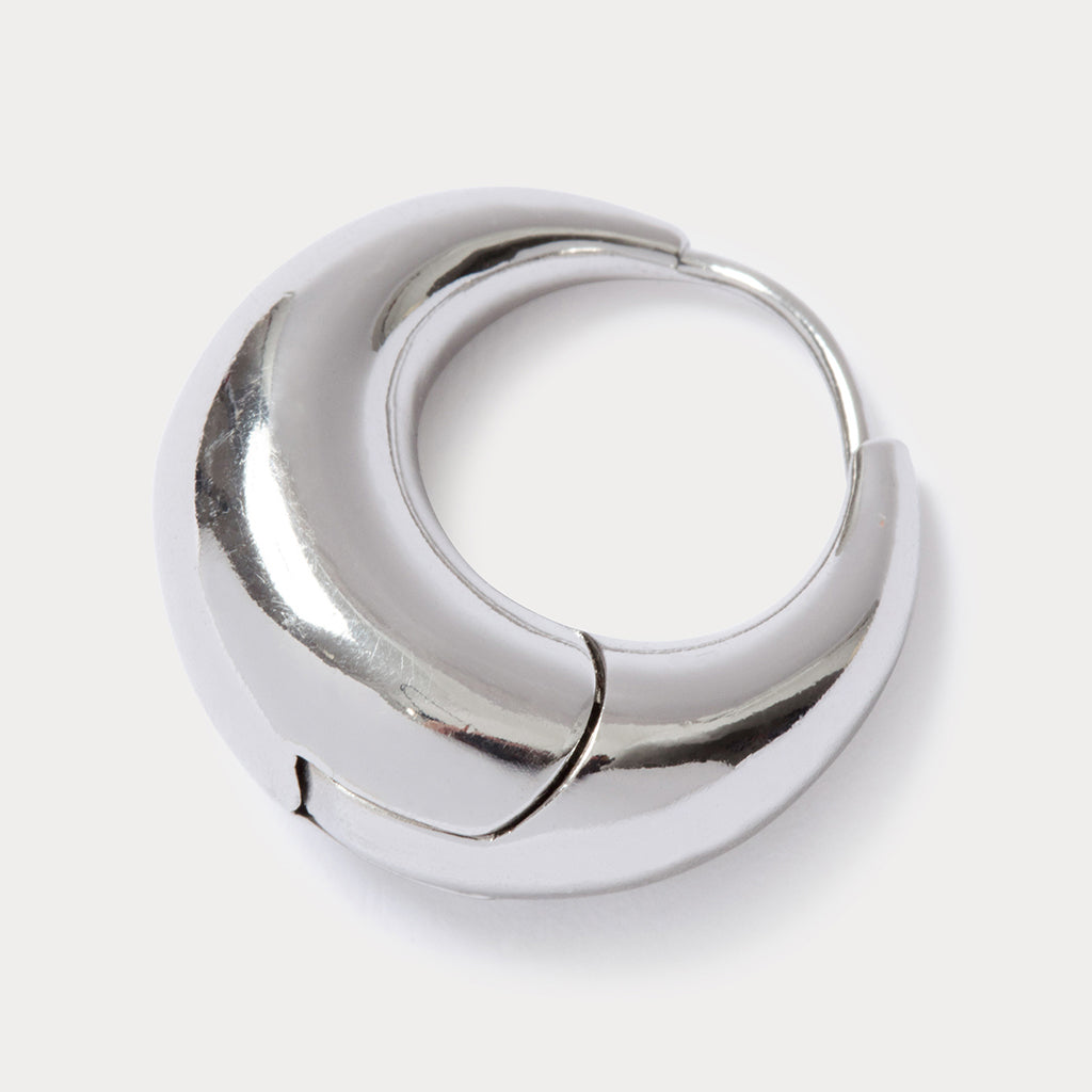 Rachel Comey Alpha Hoop Earrings Silver