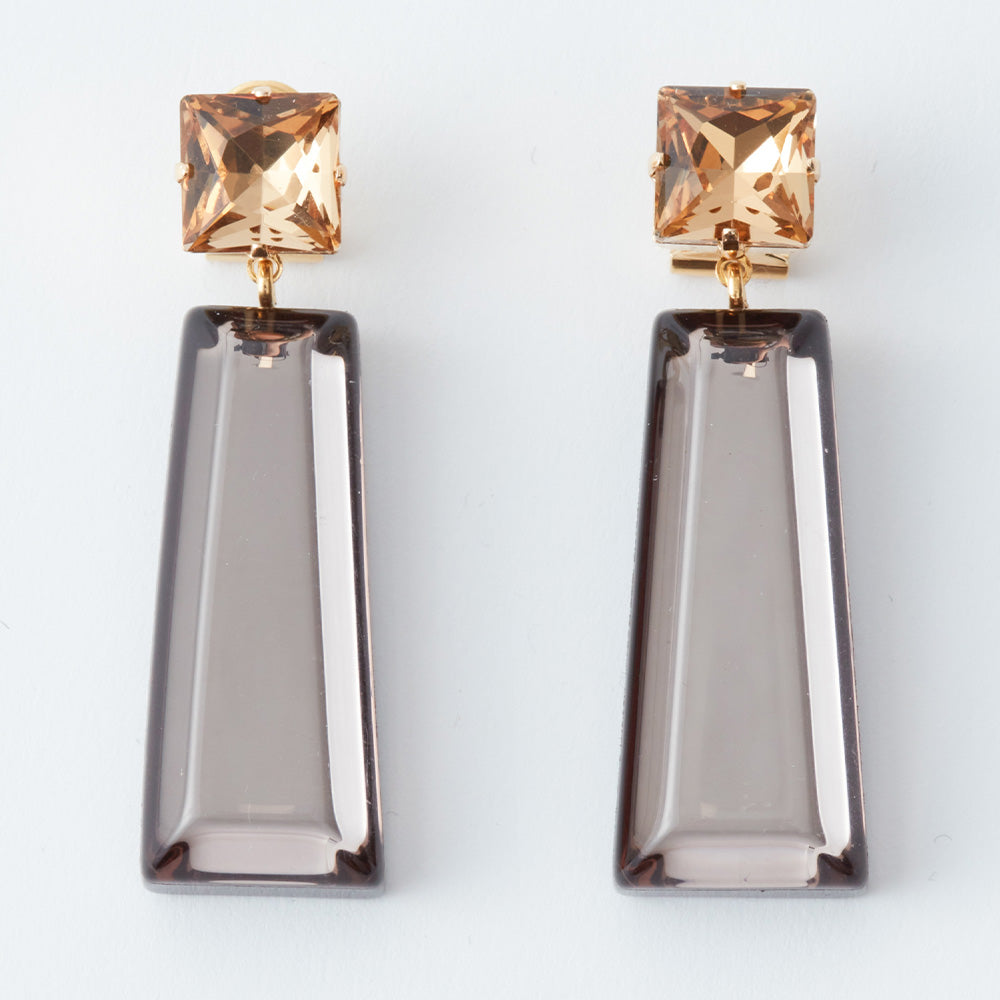 Rachel Comey Beam Gem Earrings Dove Grey