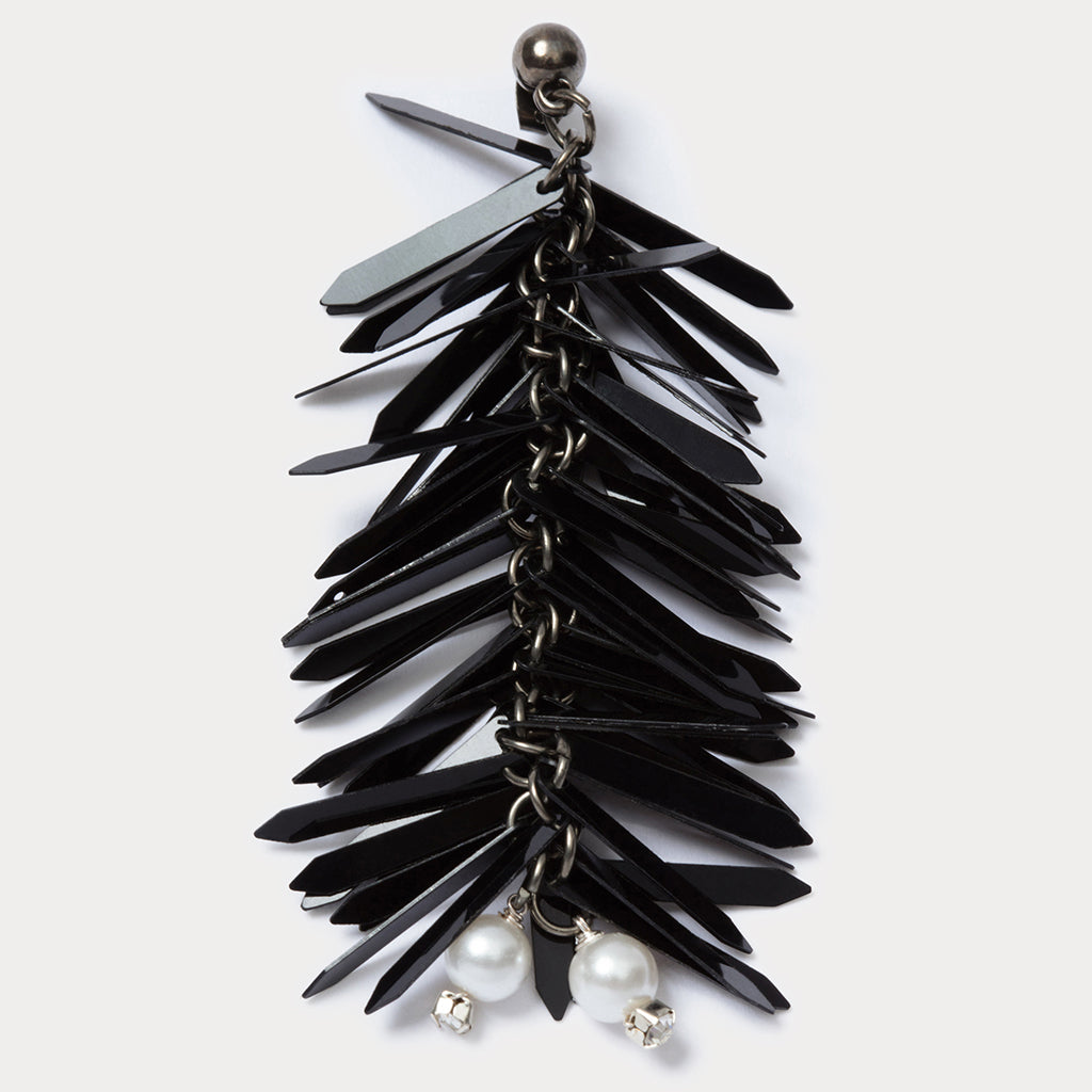 Rachel Comey Blakely Fringe Earrings Black