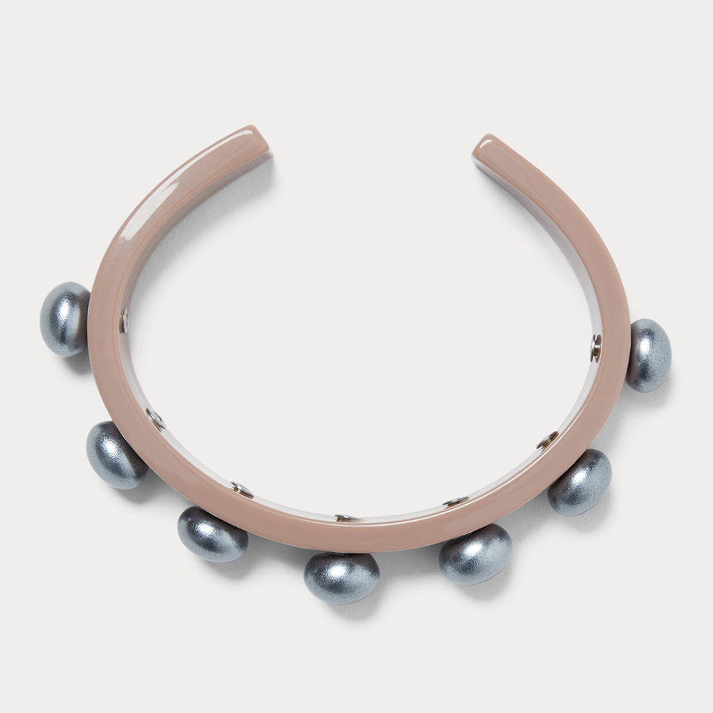 Rachel Comey Buraca Pearl Cuff Bracelet Tapenade Pink