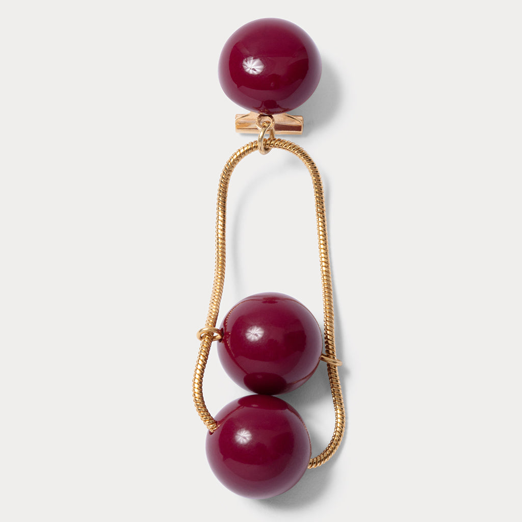 Rachel Comey Orwell Earrings Plum Red