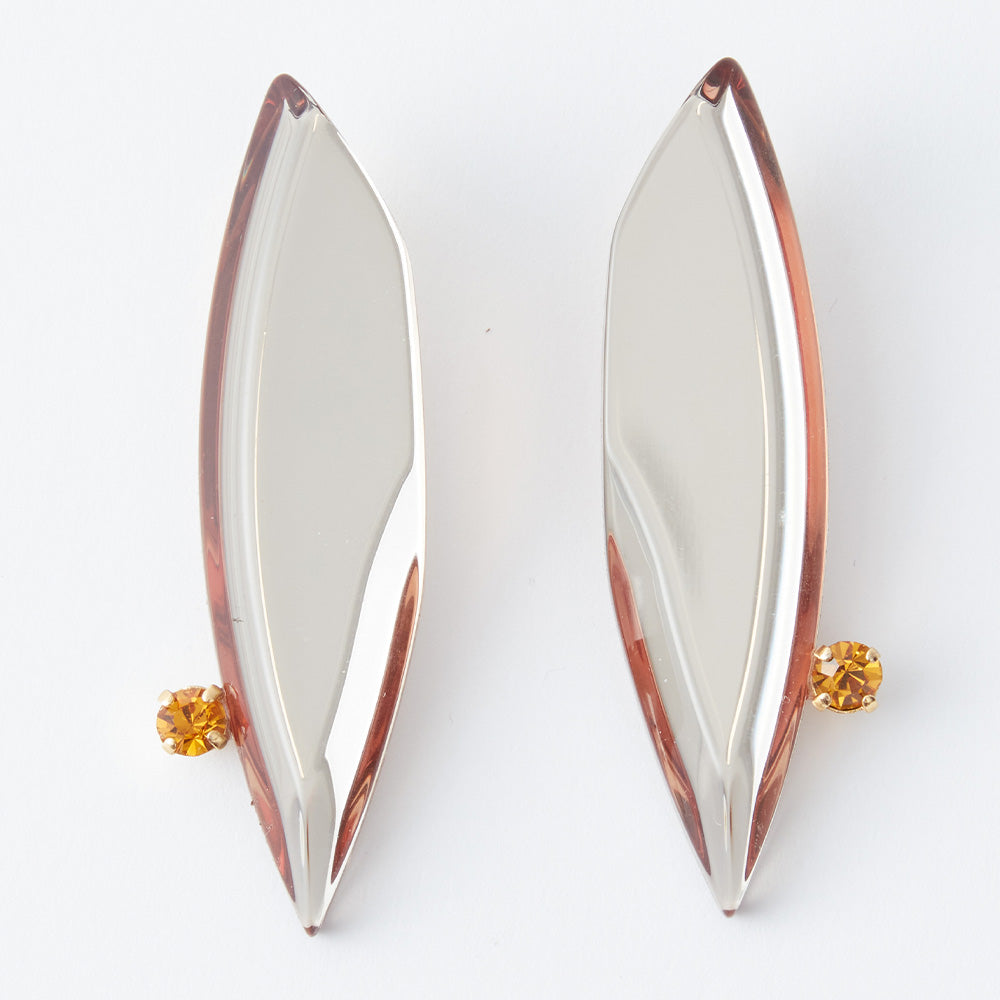 Rachel Comey Shale Gem Earrings Smoke Grey