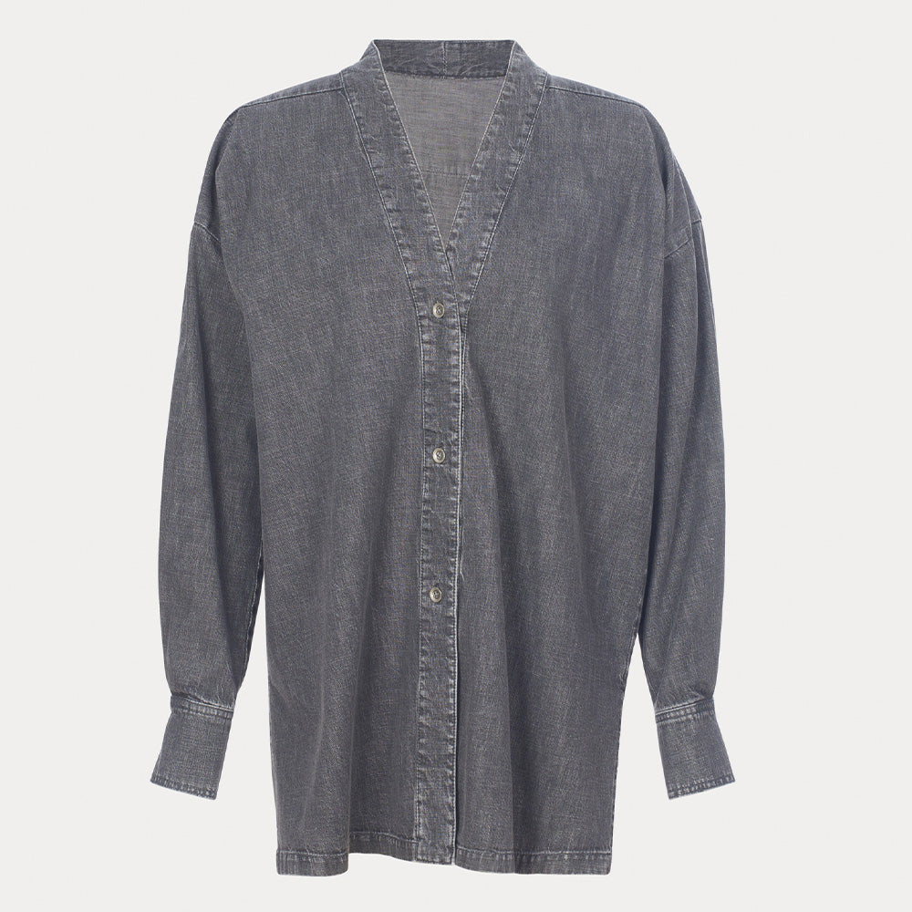 Rachel Comey Woman Astro Top Ash Grey Wash