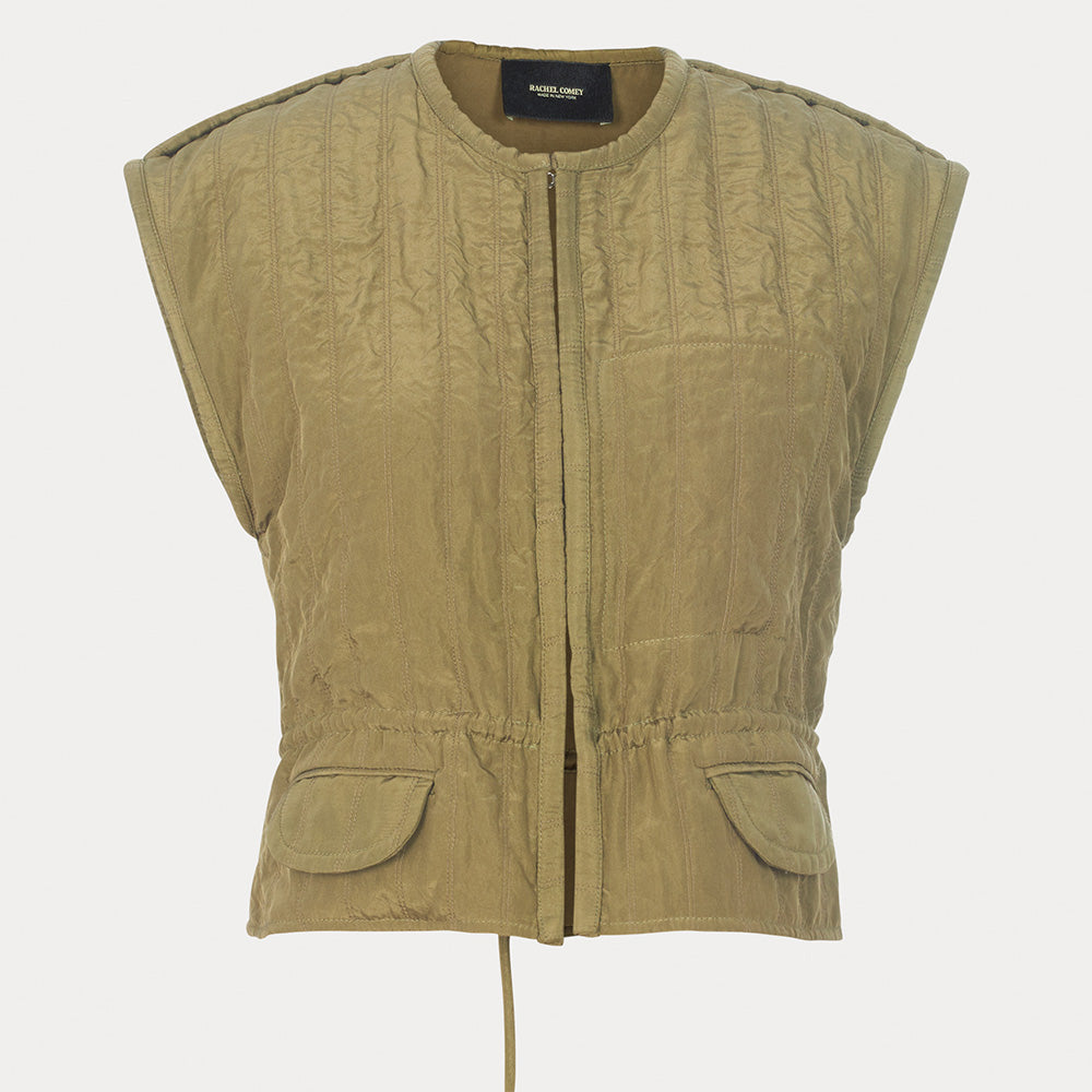 Rachel Comey Woman Clifford Vest Olive Green