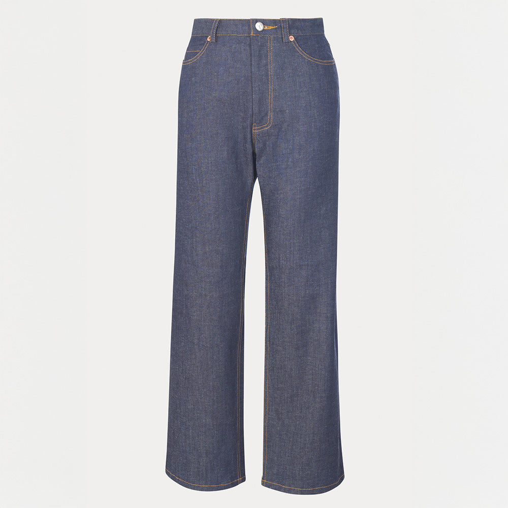 Rachel Comey Woman Collins Pants Super Raw Navy Blue