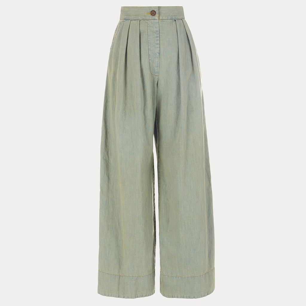 Rachel Comey Woman Coxsone Pant Khaki Indigo Green