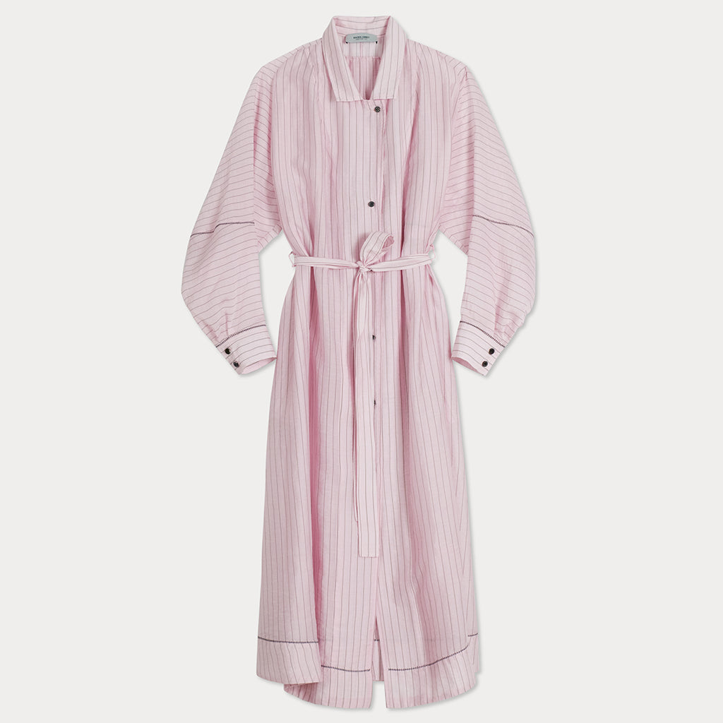 Rachel Comey Woman Kila Dress Pinstripe Pink