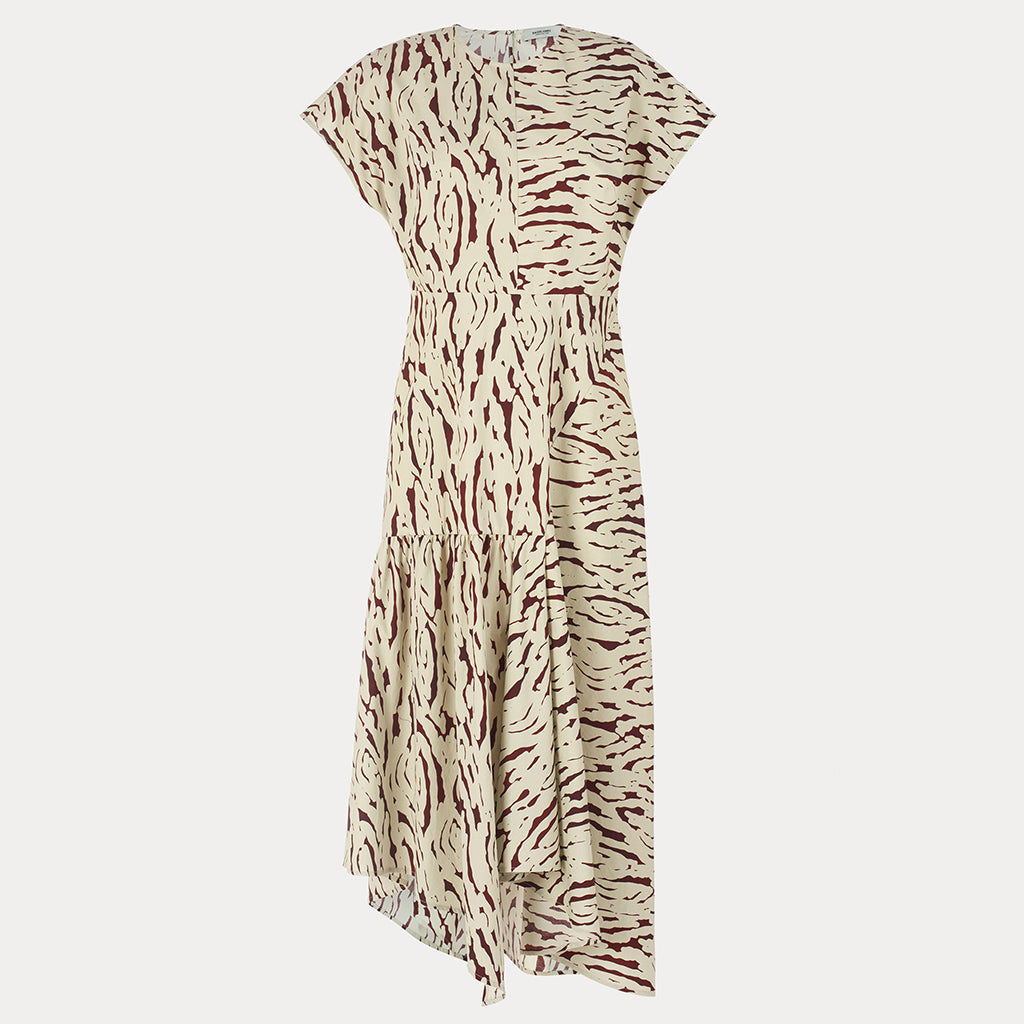 Rachel Comey Woman Steady Dress Cream Tiikeri Print