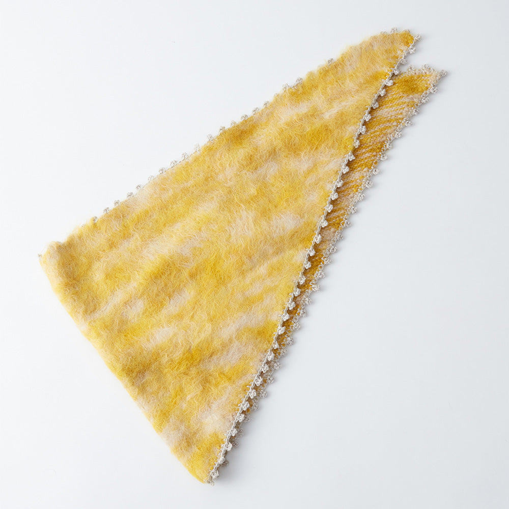 Rachel Comey Woman Vetta Scarf Chartreuse Yellow Space Dye