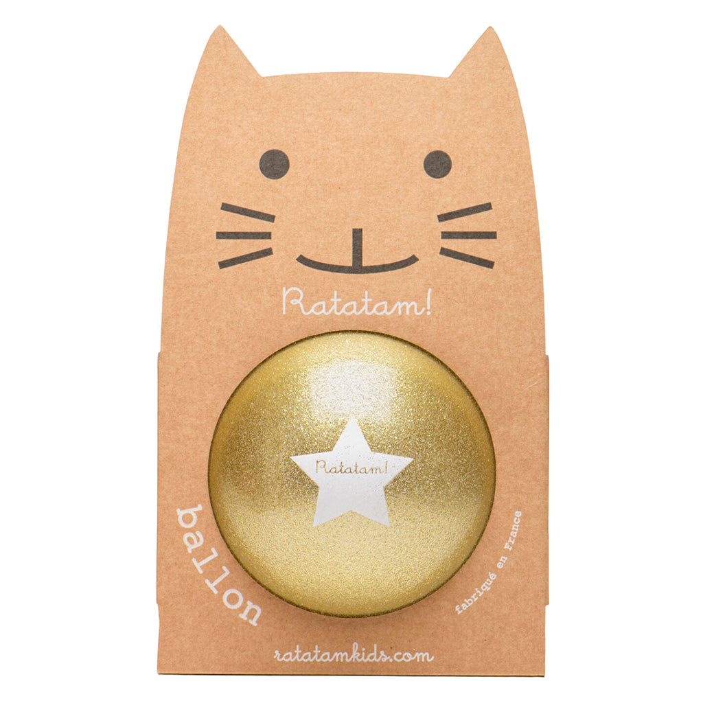 Ratatam  Large Gold Glitter Balloon 22 cm