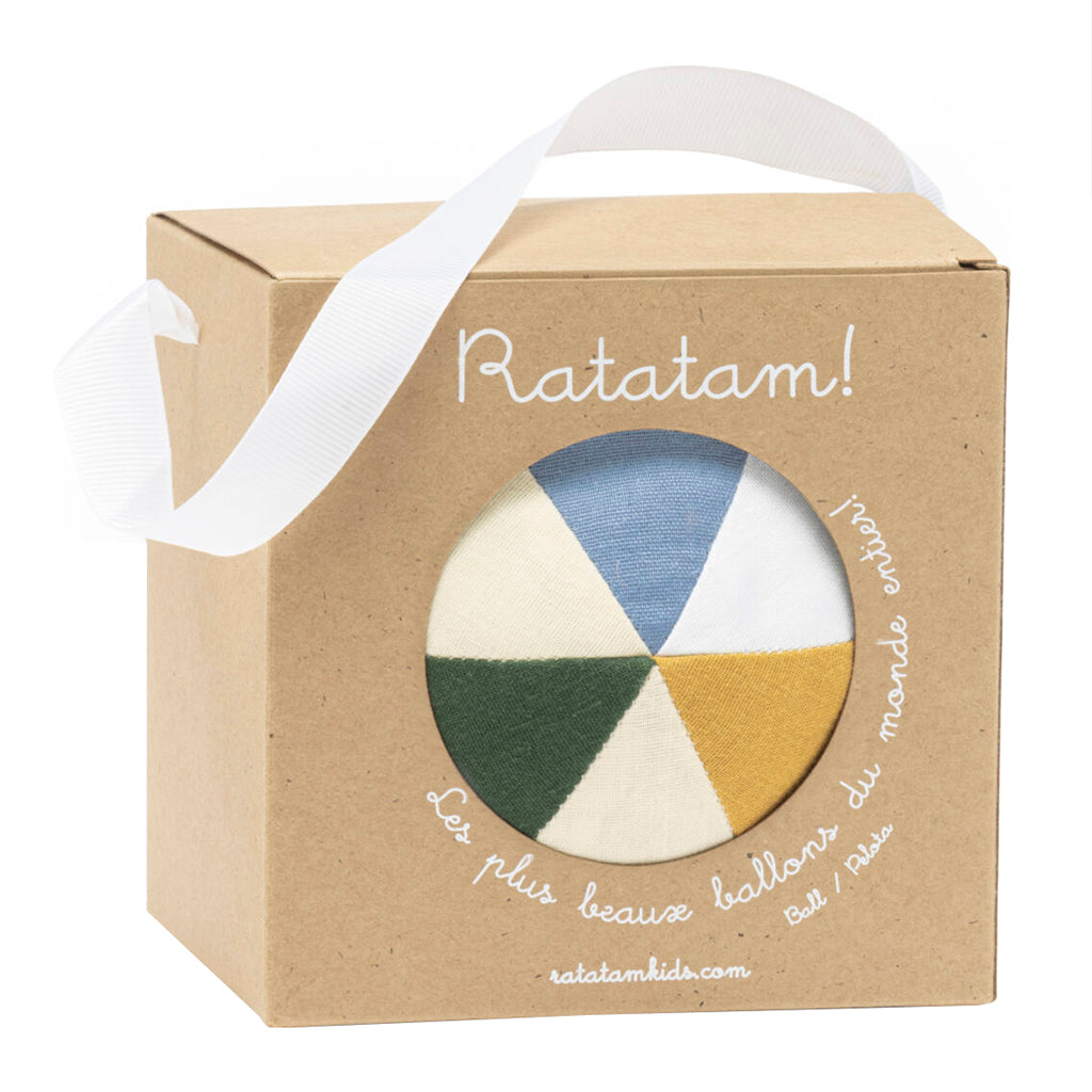 Ratatam Baby Fabric Ball 10 cm Mustard Yellow