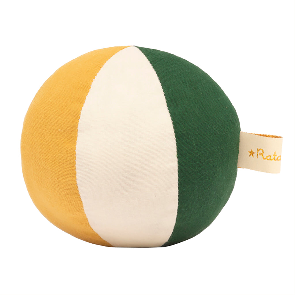 Ratatam Baby Fabric Ball 10 cm Mustard Yellow