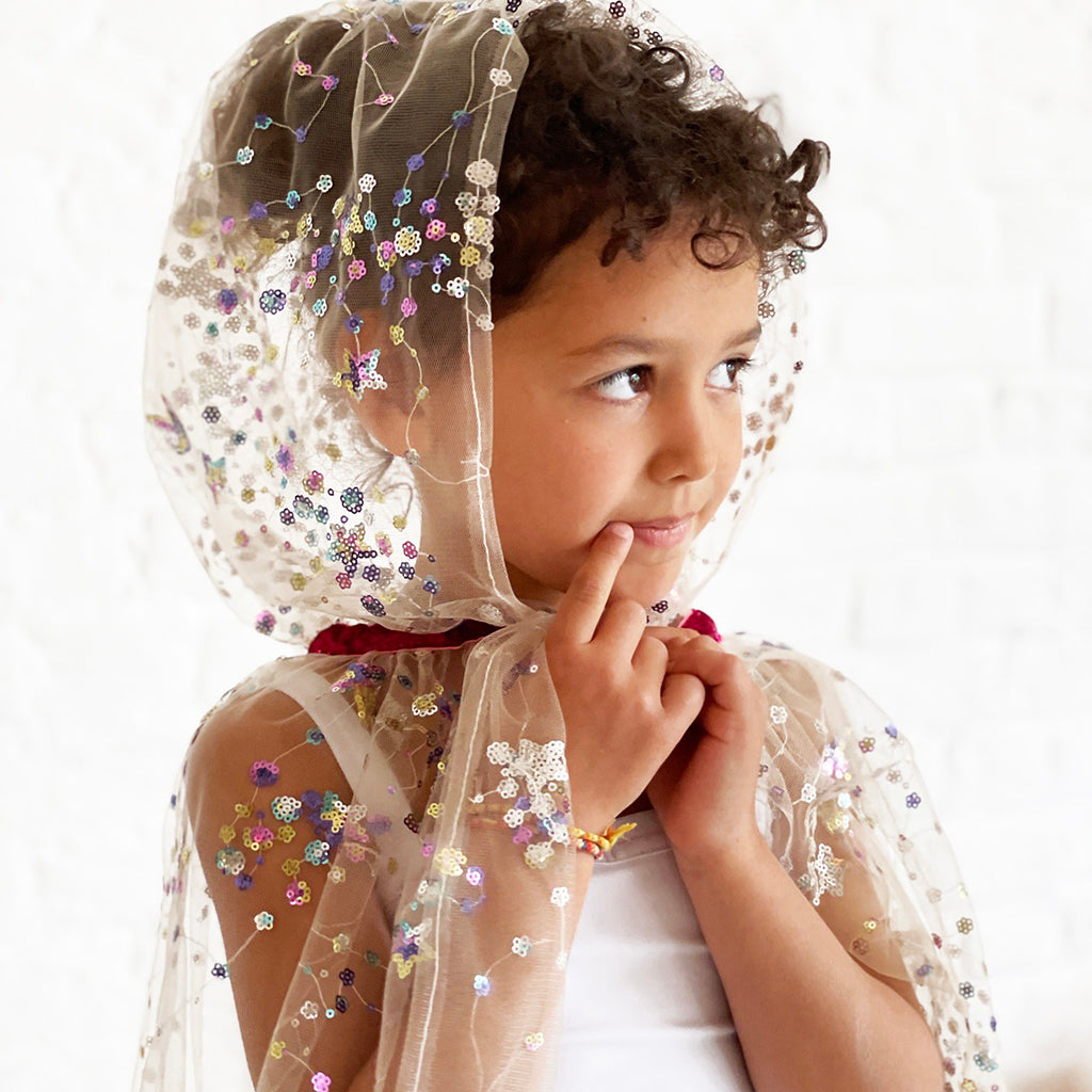 Ratatam Multicolour Sequin Fairy Cloak Costume