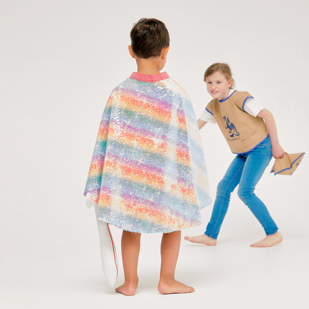 Ratatam Rainbow Cape with Multicolor Sequins Costume