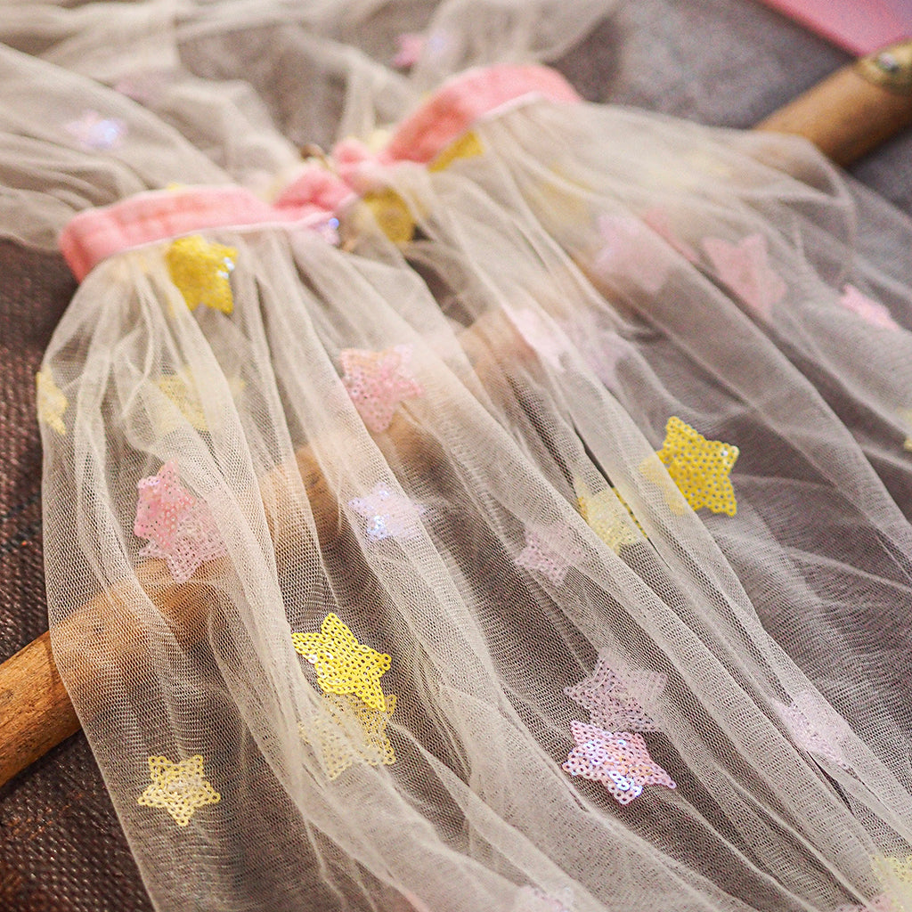 Ratatam Lily Cape Yellow and Pink Stars Costume